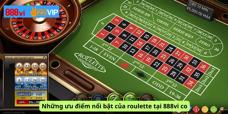 Những ưu điểm nổi bật của roulette tại 888vi co